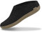 glerups dk Unisex-Erwachsene Filz-Hausschuh BR, Damen,Herren Hausschuh,Huettenschuh,Schafwolle,Gummisohle Schwarz (Charcoal), 42 EU / 8 UK