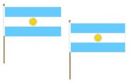 Argentina Nacional tela mano saludando bandera (12 unidades)