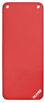 Oliver Gymnastikmatte 140cm mit Ösen rot Yogamatte Pilatesmatte Fitnessmatte