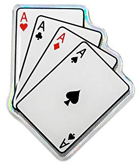 4R Quattroerre.it 14023 3D Aufkleber Spielkarten
