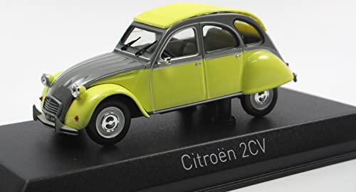 Norev 2CV Dolly 1985-Rialto Yellow & Cormoran Grey Citroën 2 CV Dolly-1985-Echelle 1/43, 151398, Gris/Jaune