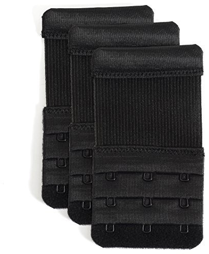 YARBAR Bra Extender 3 Hook Stretchy Bra Strap Extension Soft Comfortable Pack of 3
