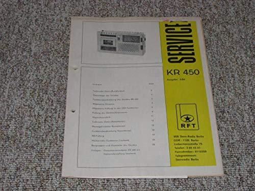 Service KR 450 (Ausgabe 3/84)