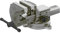 FLEXMO | Profi Schraubstock 100mm | Tischschraubstock für Werkbank | Parallel-Schraubstock | 360° drehbar | aus Gusseisen geschmiedet | inkl. Rohrspannbacken | Qualität von Kögl