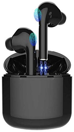M2 TEC Bluetooth Mini Kopfhörer I In-Ear Headset mit Ladecase I Kabellos mit Mikrofon I Kompatibel mit IOS oder Android