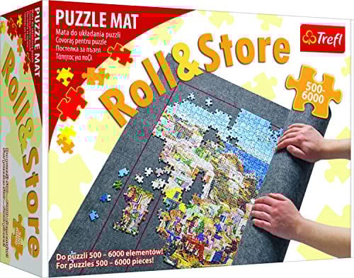 Trefl - Puzzlematte, 500-6000 Teile - Zum Tragen und Aufbewahren von Puzzles, Matte mit starkem Klettverschluss, Große Größe, Für Puzzles bis zu einer Größe von 136 x 96 cm