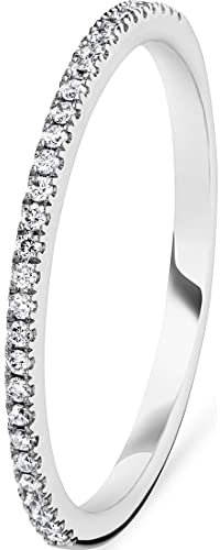 CHRIST Damen-Damenring 30 Diamant 56, Weißgold 32018925