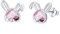 Mädchen Ohrringe Hase 925 Sterling Silber Hypoallergen Hasen Ohrstecker mit Rosa Herz Kristall Niedlich Tier Ohrringe Hasen schmuck für Kinder Damen