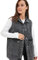 Trendyol Modest Damen Shirt Collar Pocket Detailed 100% Cotton Vest Jacket Hemdkragen Tasche detaillierte 100 Baumwolle Denim Weste Jacke, Anthracite, 36-38 EU