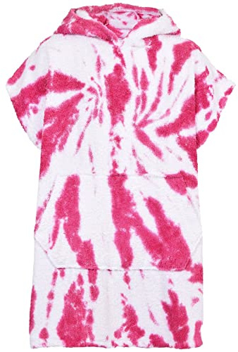 A2Z Ladies Robe Adults Towel Poncho Bathrobe - Towel Bathrobe 128 Tie Dye Pink L-XL