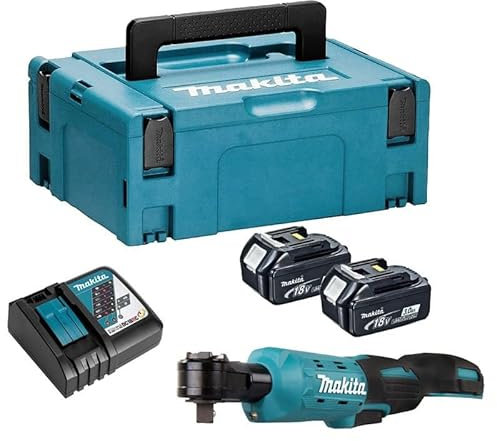 Clé à cliquet 18 V Li-Ion 3/8 1/4 47,5 Nm (2x3,0 Ah) en MAKPAC - MAKITA DWR180RFJ