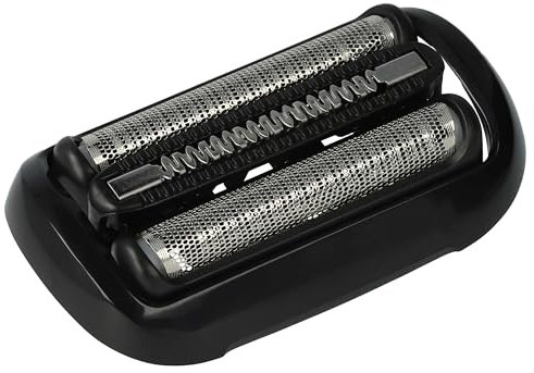 vhbw Scherkopf (1x Scherfolie, 1x Schermesser) kompatibel mit Braun 50-M4000cs, 50-M4500cs, 50-R1000s Rasierer, Schwarz, Silber