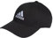 adidas Unisex Cotton Twill Baseball Cap, Black/White, S