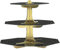 Trimming Shop Black & Gold Cupcake Stand Party Supplies Tableware, 3-Tier Foldable Cardboard Cupcake Stand for Weddings, High-Tea, Birthday, Anniversary Reception Party