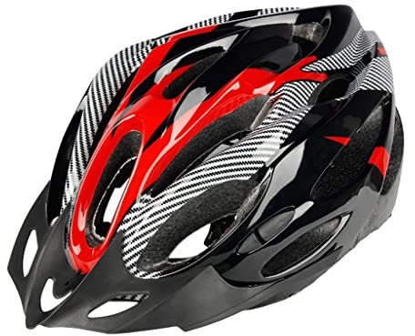 Fahrrad Helm Herren MTB [4 Farben] Sommer Sportart Atmungsaktiver Splice Farbe Fahrradhelm Fahrrad Mütze Damen Herren Schutzhelme Helm Fahrradhelm Einstellbarer 57-64 cm