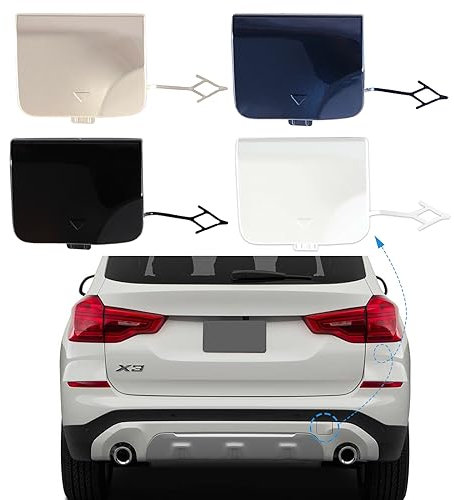 CZShiYue Copertura per gancio di traino paraurti posteriore per BMW X3 G01 G08 2018 2019 2020 51127498525 (nero, lato passeggero destro)