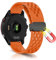 WoPail 22mm Correa Magnética para HUAWEI WATCH Ultimate 2/GT 6/GT 6 Pro/GT 5/GT 5 Pro 46mm Silicona Respirable Correas Banda Deportiva Pulsera para Huawei Watch 5 Naranja