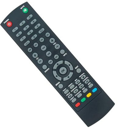 Telecomando di ricambio -VINABTY-fit per telecomando TV Zenyth ZENITH ZE32FHDS LED32HD LED50FullHD ZY40FHDS ZE24FHD ZY32HDS LED40FullHD