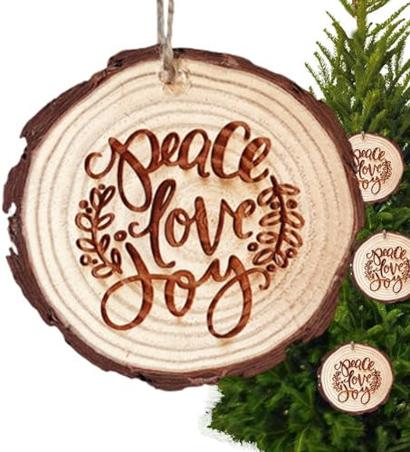 Weihnachtsbaum-Anhänger, kreative und lustige Weihnachtsdekoration, langlebige Holz-Weihnachtsanhänger für Freunde, Kollegen, Familie