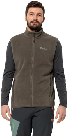 Jack Wolfskin Herren Waldsteig Fz Vest M Weste, Cold Coffee/Cold Coffee, XL EU