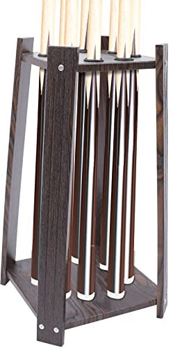 SUBKUDY Soporte para taco de billar con varios agujeros, montaje en el suelo, anillo de plástico, para palos de golf, 8 agujeros