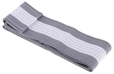 Perfeclan Brustkompressionsband, Sport-BH-Träger, stoßfestes Sportzubehör, Bruststabilisierungsband, Brustgürtel für Lauf-Fitness, Grau weiß