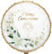 MYLAR PRIMA COMUNIONE CALICE FIORE Ø 45 CM bianco oro verde e fiore bianco per addobbi prima comunione