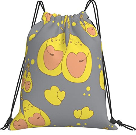 Turnbeutel Avocado Gymsack Unisex Sportbeutel Sport Tunnelzug Gymsack Für Schwimmen Schule Holidays 36x42cm