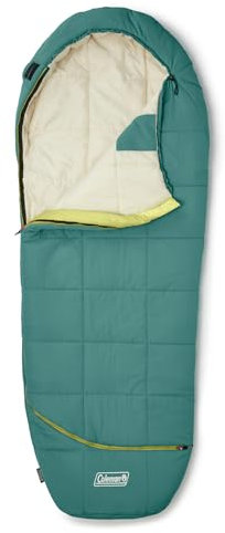 Coleman Big Bay 0/20/40°F Cold-Weather Sleeping Bag, Adult Mummy Sleeping Bag with Headrest, Foot Ventilation, & Storage Sack, Big & Tall Options