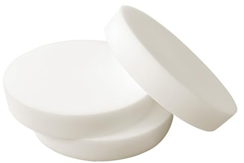 Hruile Runde Schaumstoffplatte mit hoher Dichte, weiße Polsterschaumplatte für Innenkissen, Sofa, Esszimmerstuhl, Fenstersitzpolster, Schaumstoffpolsterung, fester Schaumstoff-Ersatzbett (dick 10 cm,