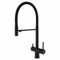 XJTNLB Robinet de Cuisine 3 Voies avec Douchette Extensible, Mitigeur 3 en 1 Robinet Osmoseur 3 Voies Mitigeur Evier Cuisine Double Poignée Mitigeur 3 en 1 Robinet Evier de Cuisine Noir