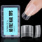 TOMICCA 240 Pièces Faux Ongles, Court Carré Acrylique Demi Capsules Ongles, Français Faux Ongles Pointues Extension Autocollants pour les studios de manucure & Home Nail Art, 10 tailles