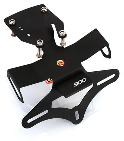 XWDPDNHHD Tail Tidy Kennzeichenhalter-Set Für Motorradheck, Kennzeichenhalter Für Kawasaki Z900 Z 900 2017 2018-2023+ Verstellbare Halterung(Schwarz 3)
