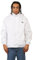 janisramone® Unisex Waterproof Bowling Jacket, Mens Waterproof Trousers, Fully Fleece Lined White Jackets With Zip Pockets Detachable Hoodie & Embroidered Logo - White Bowls Trousers for Men