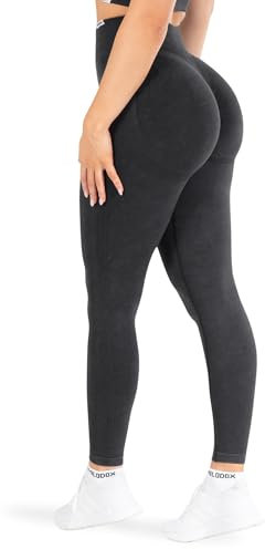 SMILODOX Leggings Damen Infinite Batik Scrunch, Shaped Fit Seamless Sporthose, Sanduhr-Silhouette Design Yogahose, Elastischer Bund Figurschmeichelnd, Ideal für Fitness, Gym & Alltag