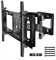 DIEMER TV Wall Bracket, Swivel Tilt Extend TV Mount for 40-80 Inch Flat & Curved TVs, Max VESA 600x400mm, Supports Up to 50kg, 55, 60, 65 Inch TV Wall Mount, Adjustable TV Mount