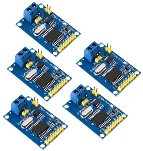 MCP2515 CAN Bus Modul RUIZHI 5 Stück MCP2515 CAN Bus Shield Basiert auf TJA1050 Empfänger Unterstützt CAN V2.0B Technologie SPI Protokoll Kompatibel mit Arduino mit Raspberry Pi