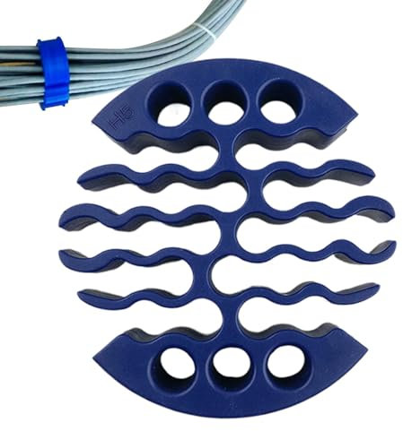 Wire Comb Tool, Cable Keeper Organizer, Network Cord Holder, Ethernet Wires Guide, 2.52x2.99 Inches, Ensures Smooth Installation for Structured Wiring in Home or Offices Networks