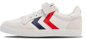 Hummel Unisex Kinder Slimmer Stadil Leather Low Jr Sneaker, Weiß, 34 EU