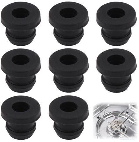 IKOPFLN 8 Stück hitzebeständig Packung Gummitüllenführungen, wohnmobil zubehör,Gummifüße Rostgummifüße, Schutzgummitüllenführungen für Wohnmobilkocher Kompatibel mit Dometic, Thetford 5mm Stangen