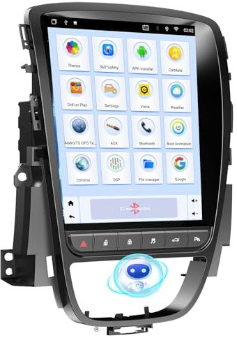 Autoradio mit Bildschirm für Opel Vauxhall Astra J GTC P10/Buick Excelle GT XT, 9,7 Zoll Touch Display Wireless Carplay Android Auto, Car Play Monitor mit Bluetooth/MirrorLink/Navi/RDS/FM/AM