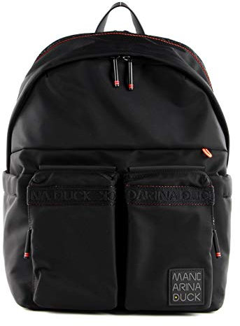 Mandarina Duck Warrior P10CXT03, Zaino, Unisex - Adulto Nero (Black), 30x40x14 (L x H x W)