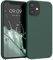 kwmobile Handyhülle für iPhone 12 mini Hülle, für iPhone 12 mini Case - Hülle Silikon - kabelloses Laden - Moosgrün