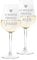 Colorfamily Coppia Calici Personalizzati Set da 2 calici Vino Personalizzati con Nome Moglie Perfetta Marito Perfetto - Bicchiere in Vetro 500 ml