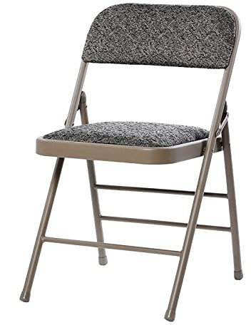 Generic Klappstuhl Aus Tragbar Mit Stahlrahmen Event Büro Hochzeit Picknick Küche Esszimmer Drinnen Draußen Klappstuhl Faltstuhl Gästestuhl Stuhl,Brown,77 * 41 * 40