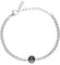 Breil, Collezione Ketch, Bracciale Uomo, con Elemento Centrale Tondo in Acciaio Bicolor con Simbolo dell'Ancora, Pratica Chiusura a Moschettone, Lunghezza Regolabile 17.5-22.5 cm, Silver e Black