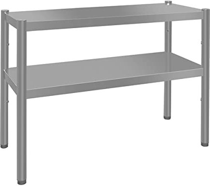 GGM Gastro | AB2K107#ECO | Aufsatzbord ECO - 1000x370mm - mit 2 Etagen - 0,7 m hoch