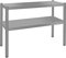 GGM Gastro | AB2K107#ECO | Aufsatzbord ECO - 1000x370mm - mit 2 Etagen - 0,7 m hoch
