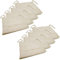 NYVI Stuhlkissen 40x40 cm ComfySeat Ecru 8er Set - Sitzkissen mit Bändern/Schleife, 9-fache Steppung - Indoor & Outdoor - Gartenstuhlkissen aus Baumwoll-Mischgewebe - ÖkoTex 100