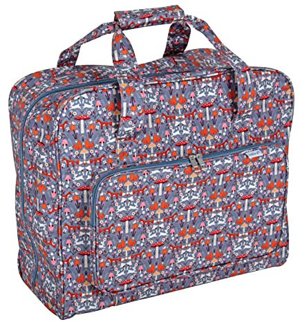 Hobby Gift Sewing Machine Travel Carry Storage Bag, PVC, Woodland Toadstool
